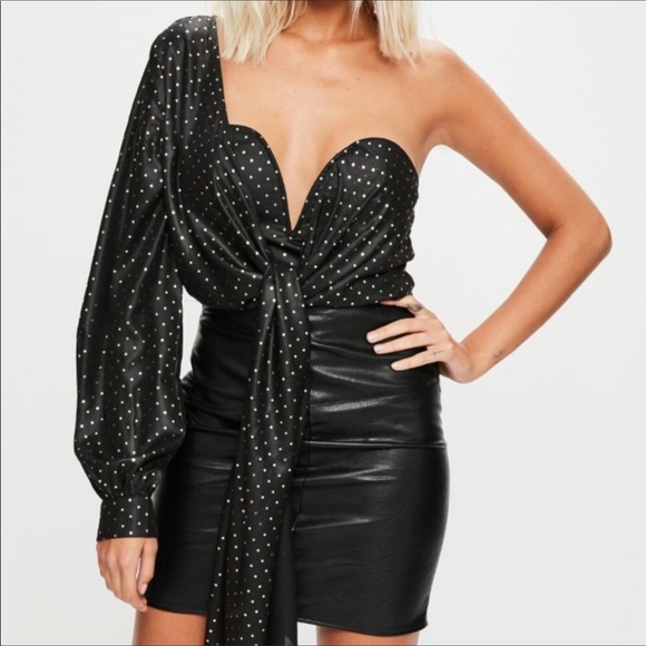 Missguided Tops - ♣️ MISGUIDED POLKA DOT BLOUSE ♠️